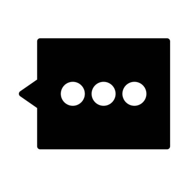 Sohbet mesajı vektör illüstrasyonu 