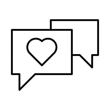 Sohbet mesajı vektör illüstrasyonu 