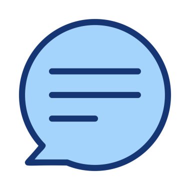 Sohbet mesajı vektör illüstrasyonu 