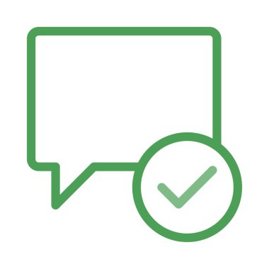 Sohbet mesajı vektör illüstrasyonu 