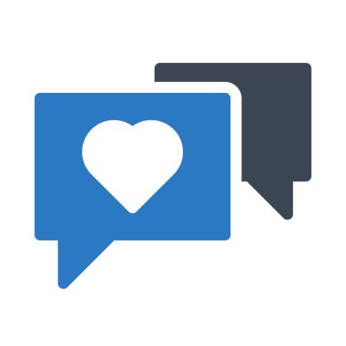 Sohbet mesajı vektör illüstrasyonu 