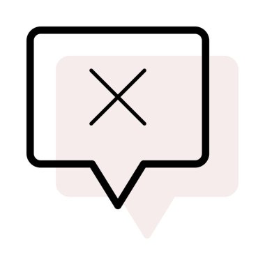 Sohbet mesajı vektör illüstrasyonu 