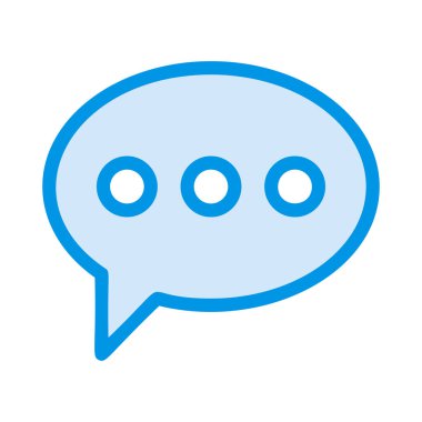 Sohbet mesajı vektör illüstrasyonu 