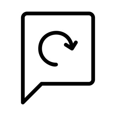 Sohbet mesajı vektör illüstrasyonu 