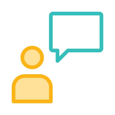 Sohbet mesajı vektör illüstrasyonu 