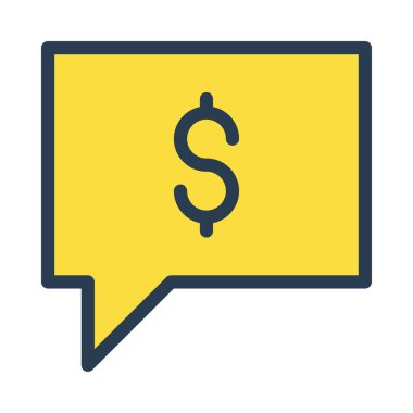 Sohbet mesajı vektör illüstrasyonu 