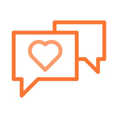 Sohbet mesajı vektör illüstrasyonu 