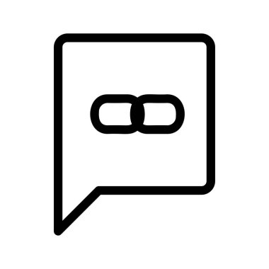 Sohbet mesajı vektör illüstrasyonu 