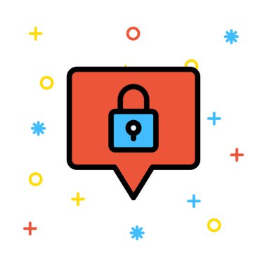 Sohbet mesajı vektör illüstrasyonu 