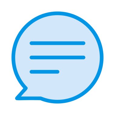 Sohbet mesajı vektör illüstrasyonu 