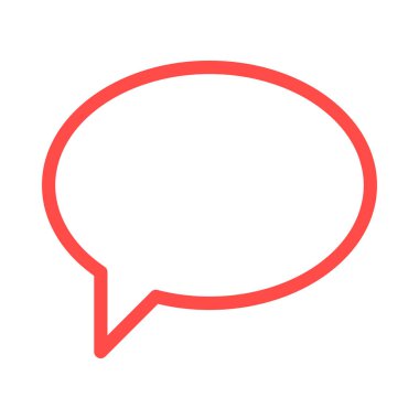 Sohbet mesajı vektör illüstrasyonu 