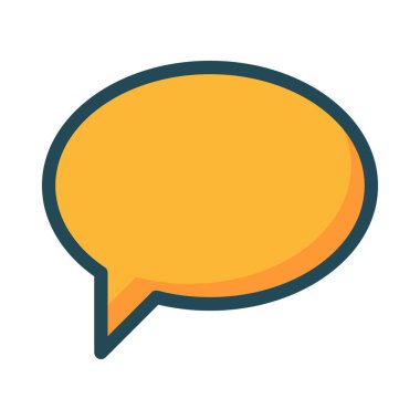 Sohbet mesajı vektör illüstrasyonu 