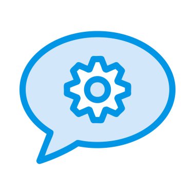 Sohbet mesajı vektör illüstrasyonu 