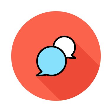 Sohbet mesajı vektör illüstrasyonu 