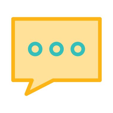 Sohbet mesajı vektör illüstrasyonu 