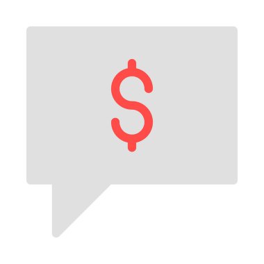 Sohbet mesajı vektör illüstrasyonu 