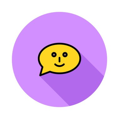 Sohbet mesajı vektör illüstrasyonu 