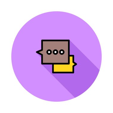 Sohbet mesajı vektör illüstrasyonu 