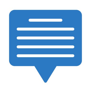 Sohbet mesajı vektör illüstrasyonu 