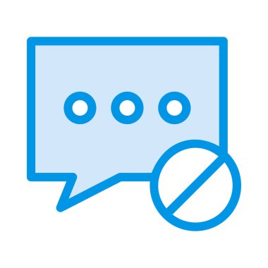 Sohbet mesajı vektör illüstrasyonu 