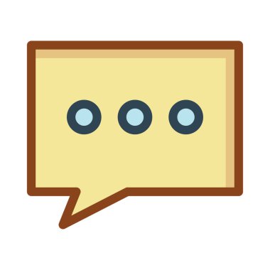 Sohbet mesajı vektör illüstrasyonu 