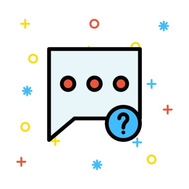 Sohbet mesajı vektör illüstrasyonu 