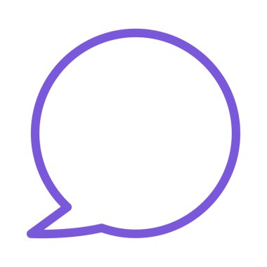 Sohbet mesajı vektör illüstrasyonu 