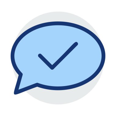 Sohbet mesajı vektör illüstrasyonu 