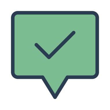 Sohbet mesajı vektör illüstrasyonu 