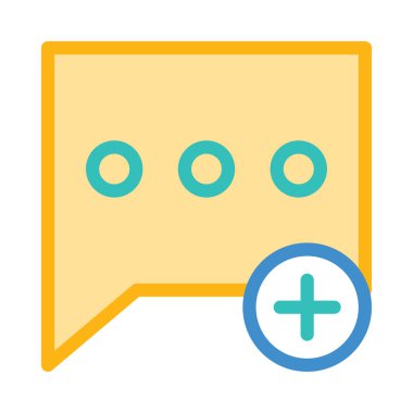 Sohbet mesajı vektör illüstrasyonu 