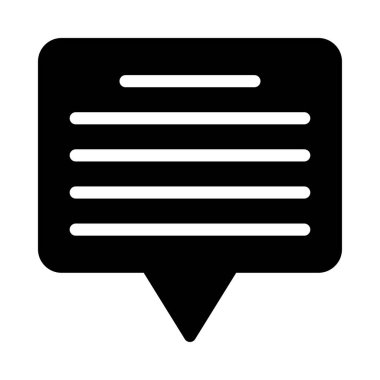 Sohbet mesajı vektör illüstrasyonu 