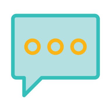 Sohbet mesajı vektör illüstrasyonu 