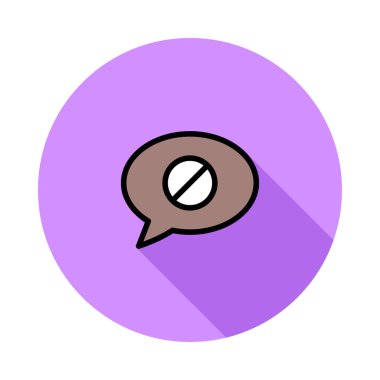 Sohbet mesajı vektör illüstrasyonu 