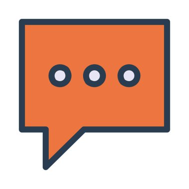 Sohbet mesajı vektör illüstrasyonu 