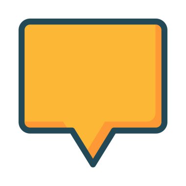 Sohbet mesajı vektör illüstrasyonu 