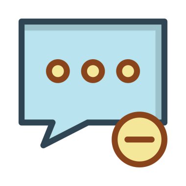 Sohbet mesajı vektör illüstrasyonu 