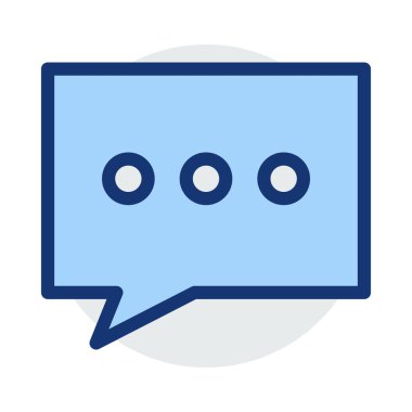 Sohbet mesajı vektör illüstrasyonu 