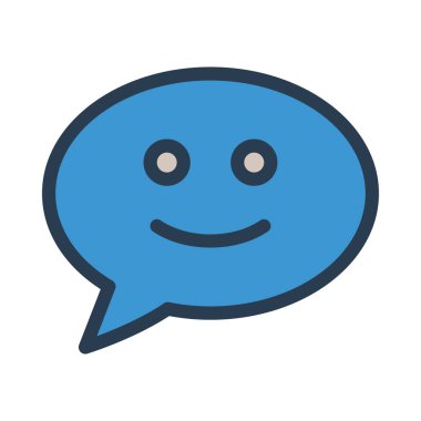 Sohbet mesajı vektör illüstrasyonu 