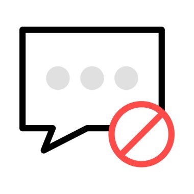 Sohbet mesajı vektör illüstrasyonu 