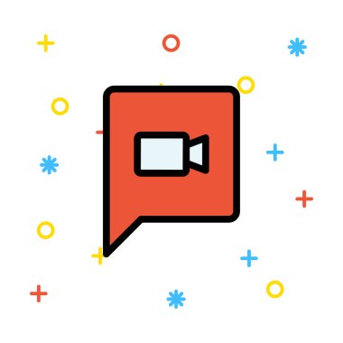 Sohbet mesajı vektör illüstrasyonu 