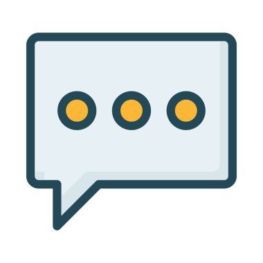 Sohbet mesajı vektör illüstrasyonu 