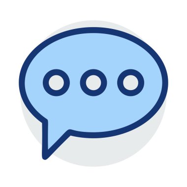 Sohbet mesajı vektör illüstrasyonu 