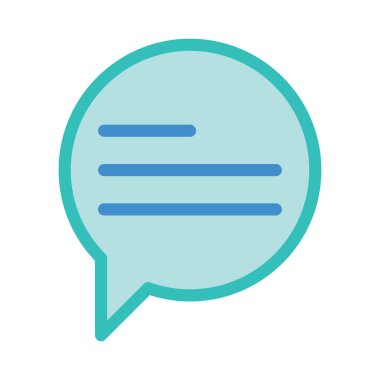 Sohbet mesajı vektör illüstrasyonu 