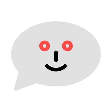 Sohbet mesajı vektör illüstrasyonu 