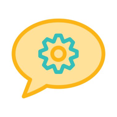 Sohbet mesajı vektör illüstrasyonu 