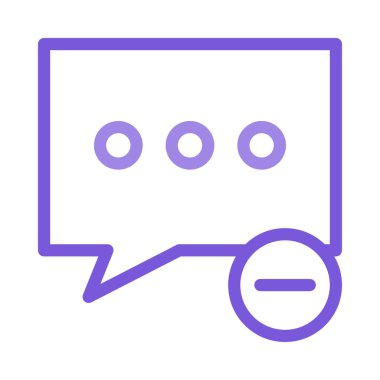 Sohbet mesajı vektör illüstrasyonu 