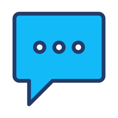 Sohbet mesajı vektör illüstrasyonu 