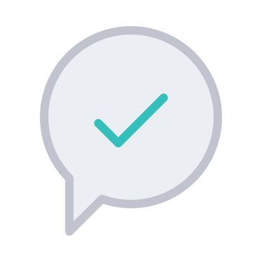 Sohbet mesajı vektör illüstrasyonu 