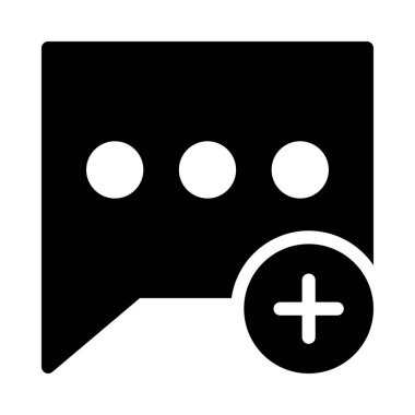 Sohbet mesajı vektör illüstrasyonu 