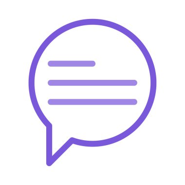 Sohbet mesajı vektör illüstrasyonu 